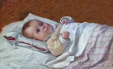 13 1861 Elin Kleopatra Danielson-Gambogi (Finnish painter, 1861-1919) Baby