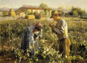 6 1861 Elin Kleopatra Danielson-Gambogi (Finnish painter, 1861-1919) In the Vineyard 1898